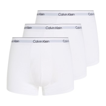 Läs mer om Calvin Klein Kalsonger 3P Modern Cotton Stretch Trunk Vit bomull Large Herr