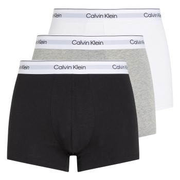 Läs mer om Calvin Klein Kalsonger 3P Modern Cotton Stretch Trunk Vit/Grå bomull 3XL Herr