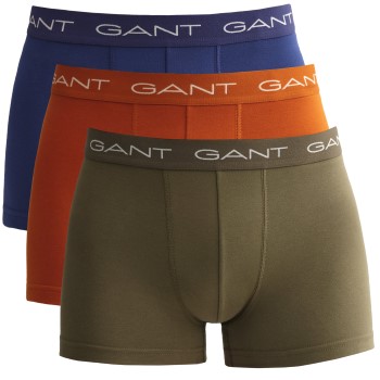 Läs mer om Gant Kalsonger 3P Trunk Grön/orange bomull Small Herr