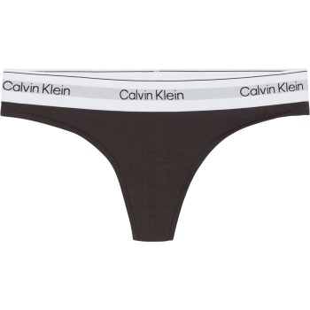 Läs mer om Calvin Klein Trosor Modern Cotton Naturals Thong Brun Large Dam