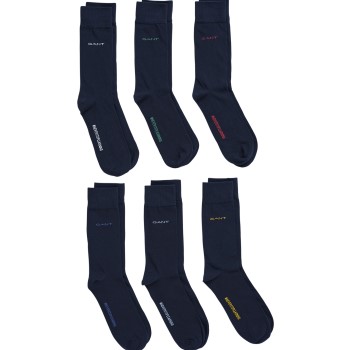 Läs mer om Gant Strumpor 6P Soft-Cotton Socks Marin Strl 40/42 Herr