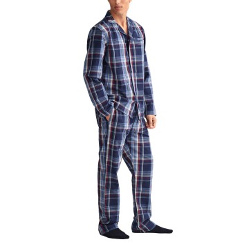 Gant Check Pajama Set Shirt And Pants Blå bomull X-Large Herr | apparel & accessories - clothing - sleepwear & loungewear - pajamas | ModeLejon