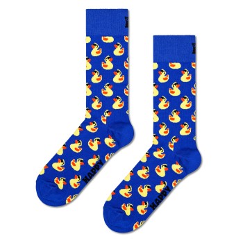 Läs mer om Happy socks Strumpor Rubber Duck Socks Blå Mönstrad bomull Strl 41/46