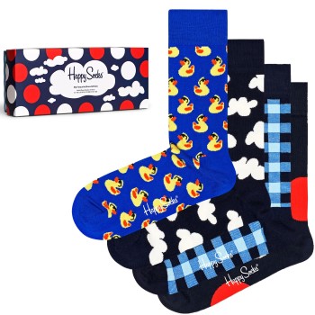 Läs mer om Happy socks Strumpor 4P My Favourite Blues Socks Gift Set Flerfärgad Strl 41/46
