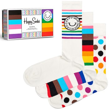 Läs mer om Happy socks Strumpor 3P Pride Socks Gift Set Flerfärgad bomull Strl 36/40