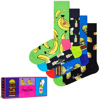Läs mer om Happy socks Strumpor 4P Yummy Yummy Socks Gift Set Flerfärgad bomull Strl 36/40