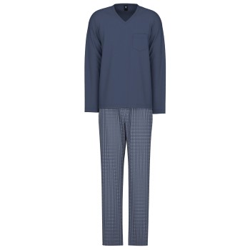 Läs mer om Calida Relax Imprint 1 Pyjamas Blå/Vit bomull Medium Herr