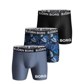 Björn Borg Kalsonger 3P Performance Boxer 1729 Flerfärgad polyester X-Large Herr