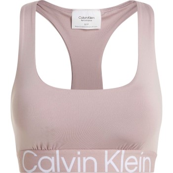 Calvin Klein BH Sport Medium Impact Sports Bra Rosa X-Large Dam