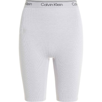 Läs mer om Calvin Klein Sport Ribbed Knit Shorts Ljusgrå polyester Large Dam