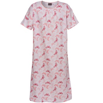 Läs mer om Trofe Butterfly Short Sleeve Dress Rosa Mönstrad bomull Medium Dam