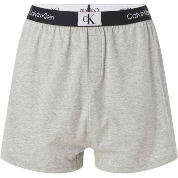Läs mer om Calvin Klein CK96 Pyjama Shorts Grå bomull Large Dam