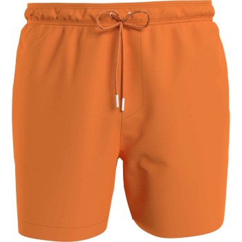 Läs mer om Calvin Klein Badbyxor Medium Drawstring Swim Shorts Orange polyester Medium Herr