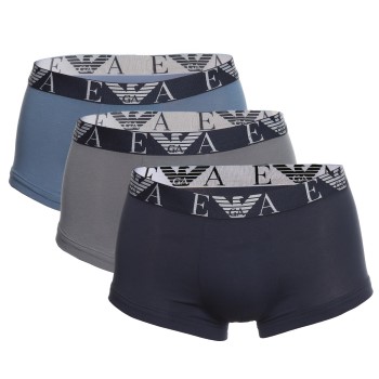 Läs mer om Armani Cotton Knit Boxer Trunk Kalsonger 3P Vit/Röd bomull Large Herr