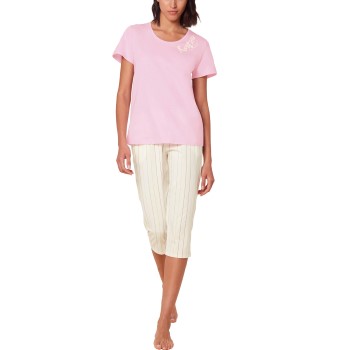 Läs mer om Triumph Pyjama Set X 01 Rosa/Vit bomull 42 Dam