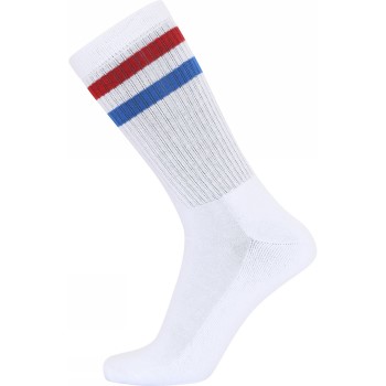 Läs mer om JBS Strumpor Two-striped Socks Vit/Röd Strl 40/47 Herr