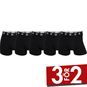 CR7 Cristiano Ronaldo CR7 boxerkalsonger i ekologisk bomull, 5-pack herr i svart