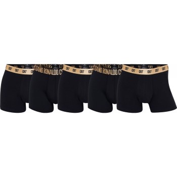 Läs mer om CR7 Cristiano Ronaldo Trosor 5P Organic Cotton Trunks Black/Gold bomull Small Herr