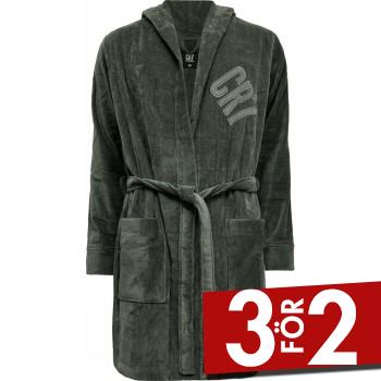CR7 Cristiano Ronaldo Cotton Bathrobe Grön bomull X-Large Herr