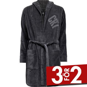 CR7 Cristiano Ronaldo Cotton Bathrobe Grå bomull X-Large Herr | apparel & accessories - clothing - sleepwear & loungewear - robes | ModeLejon