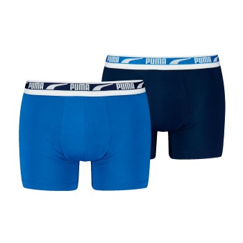 Puma Kalsonger 2P Men Multi Logo Boxer Marin/Blå bomull Medium Herr | apparel & accessories - clothing - underwear & socks - underwear | ModeLejon