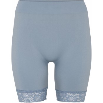 Läs mer om Decoy Long Shorts With Lace Blå X-Large Dam