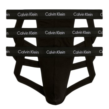 Läs mer om Calvin Klein Kalsonger 3P Jockstrap Svart bomull Small