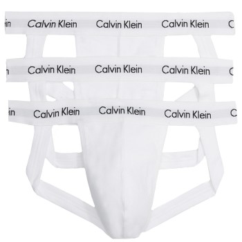Läs mer om Calvin Klein Kalsonger 3P Jockstrap Vit bomull Large