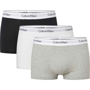 Calvin Klein Kalsonger 3P Plus Size Stretch Trunk Flerfärgad bomull 3XL Herr