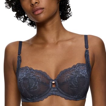 Wild Peony Florale W BH Mörkgrå D 95 Dam | apparel & accessories - clothing - underwear & socks - bras | ModeLejon