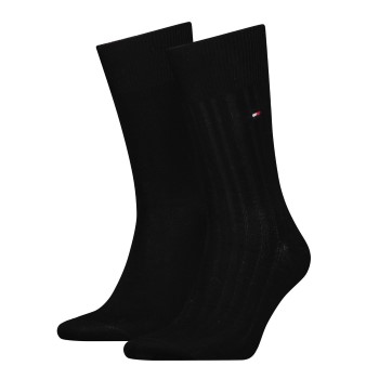 Läs mer om Tommy Hilfiger Strumpor 2P Fil D Ecosse Rib Socks Svart Strl 39/42 Herr