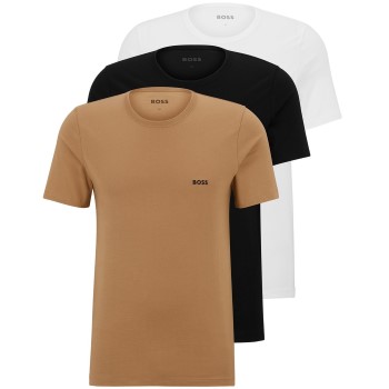 BOSS 3P Classic Cotton Solid T-Shirt Flerfärgad bomull Medium Herr