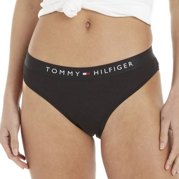 Läs mer om Tommy Hilfiger Trosor Bikini Panties Svart ekologisk bomull Medium Dam