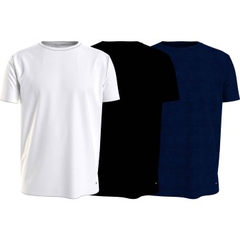 Läs mer om Tommy Hilfiger 3P Stretch Cotton T-shirt Svart/Blå bomull Medium Herr