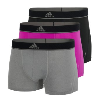 Läs mer om adidas Kalsonger 3P Sport Trunk Grå/Rosa polyester XX-Large Herr