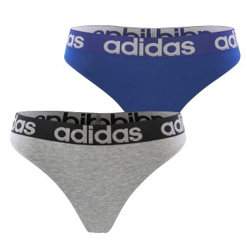 Läs mer om adidas Trosor 2P Underwear Brazilian Thong Blå/Grå bomull Small Dam