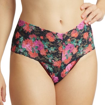 Hanky Panky Trosor Signature Lace Print Retro Thong Flerfärgad nylon One Size Dam | apparel & accessories - clothing - underwear & socks - lingerie | ModeLejon