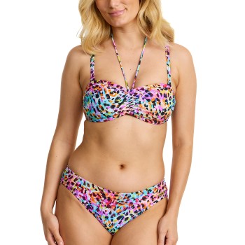 Läs mer om Damella Olivia Multicolour Padded Bikini Bandeau Flerfärgad 38 Dam