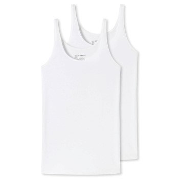 Schiesser 2P 95-5 Organic Tank Top Vit bomull 36 Dam | apparel & accessories - clothing - shirts & tops | ModeLejon