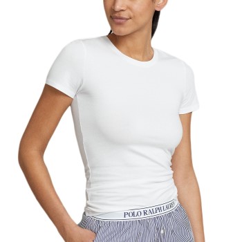 Läs mer om Polo Ralph Lauren Women Slim Fit T-Shirt Vit Small Dam