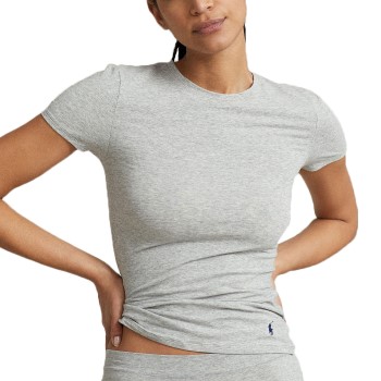 Läs mer om Polo Ralph Lauren Women Slim Fit T-Shirt Grå Medium Dam