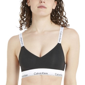 Läs mer om Calvin Klein BH Modern Cotton Light Lined Bralette Svart X-Small Dam