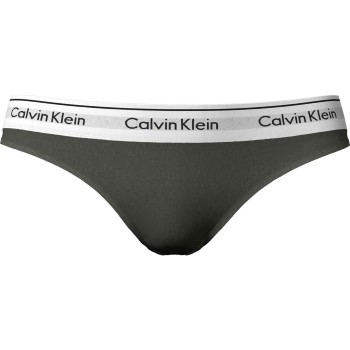 Läs mer om Calvin Klein Trosor Modern Cotton Field Olive Thong Oliv X-Large Dam