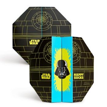 Läs mer om Happy socks Strumpor 6P Star Wars Death Star Gift Box Flerfärgad bomull Strl 41/46