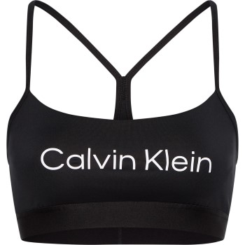Läs mer om Calvin Klein BH Sport Essentials Low Support Bra Svart polyester Large Dam