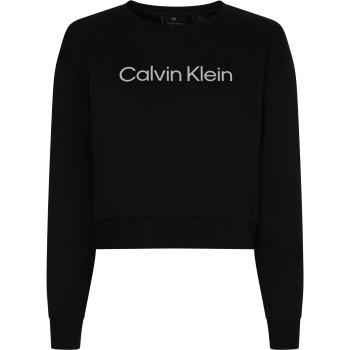 Calvin Klein Sport Essentials PW Pullover Sweater Svart bomull Small Dam