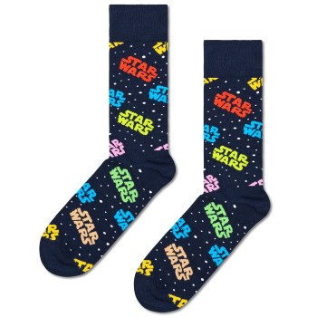 Läs mer om Happy Sock Star Wars Sock Strumpor Flerfärgad bomull Strl 36/40