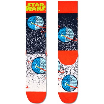 Läs mer om Happy Sock Star Wars Death Star Sock Strumpor Flerfärgad bomull Strl 36/40