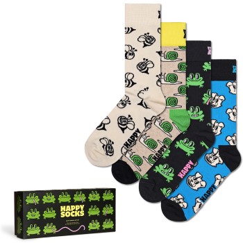 Läs mer om Happy Sock Happy Animals Socks Gift Set Strumpor 4P Flerfärgad Strl 41/46