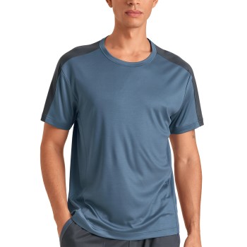 Läs mer om Calida DSW Cooling Men T-Shirt Blå lyocell Medium Herr